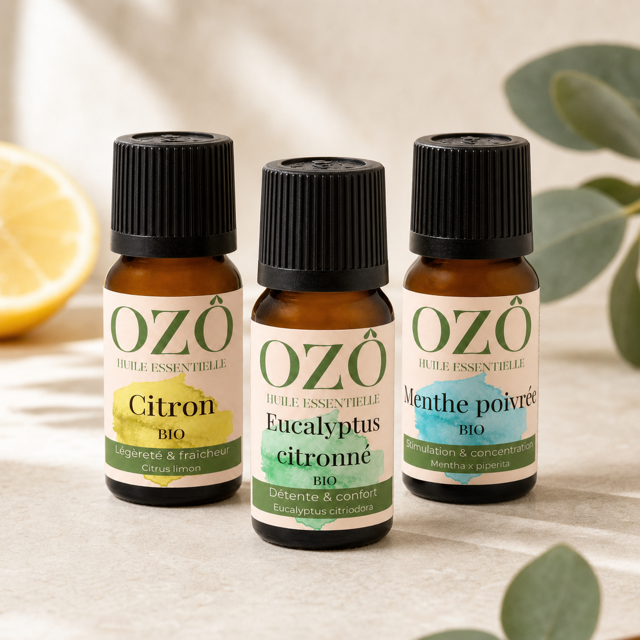 Trio Fraîcheur Active · huiles essentielles BIO